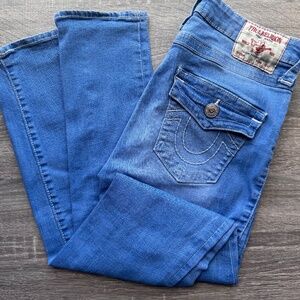 LIKE NEW Women's True Religion Stella Mid Rise Skinny Jeans Size 28
